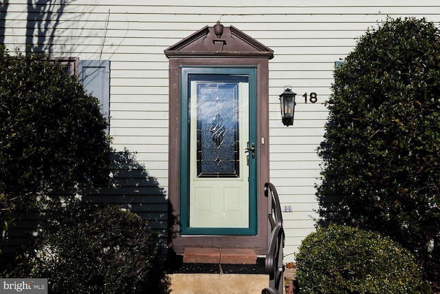 view of entrance to property