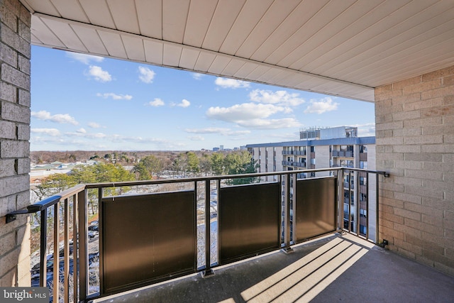 view of balcony