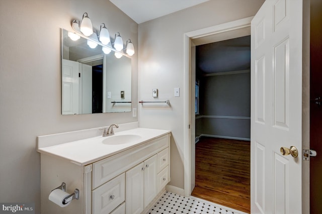 bathroom with vanity