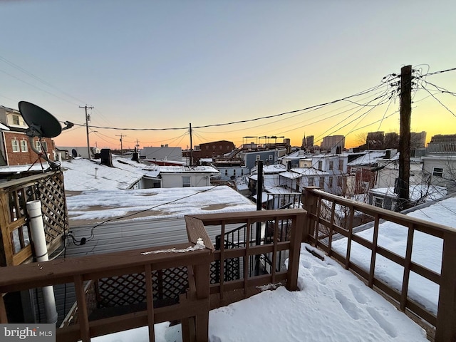 view of dock area