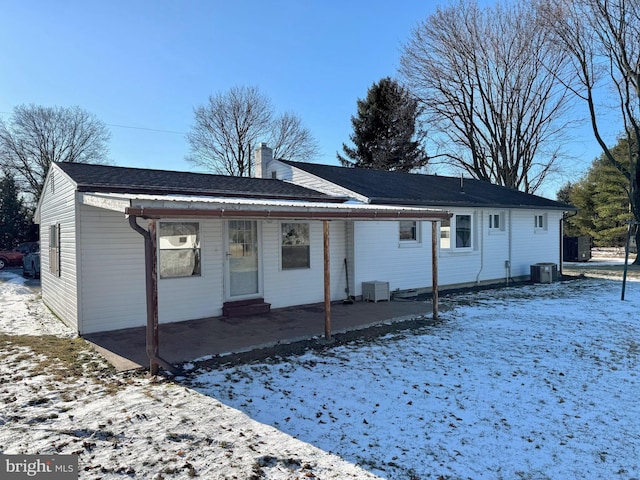 ranch-style home with central AC