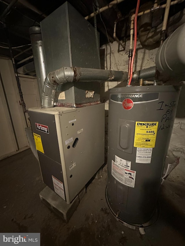 utilities featuring water heater