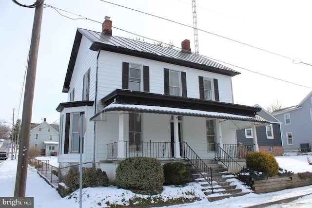 view of front of house with a porch