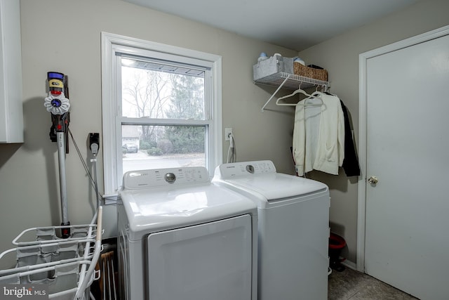 laundry room with washer and clothes dryer