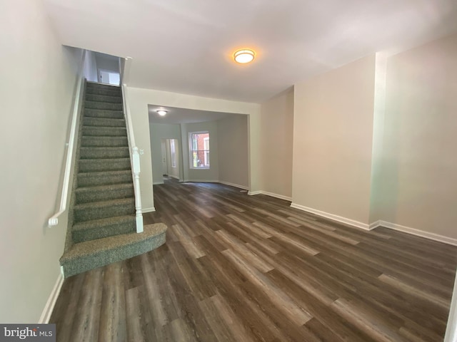 interior space with hardwood / wood-style flooring