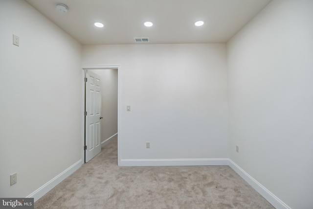 view of carpeted empty room