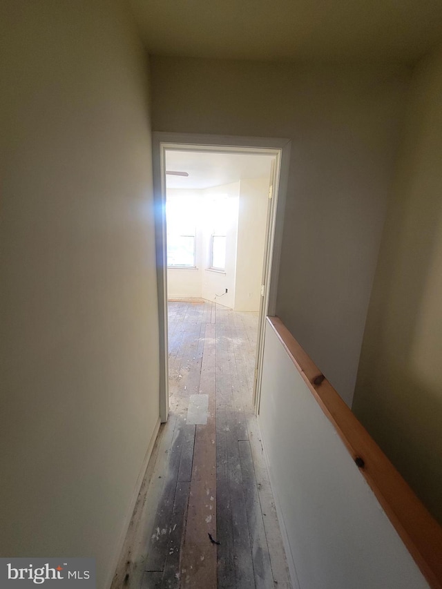 hallway featuring hardwood / wood-style floors