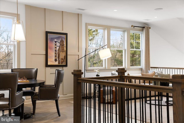 interior space featuring hardwood / wood-style flooring