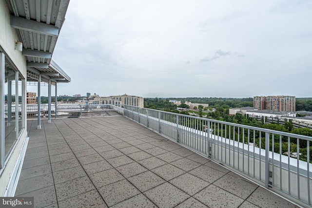 view of patio / terrace featuring a balcony