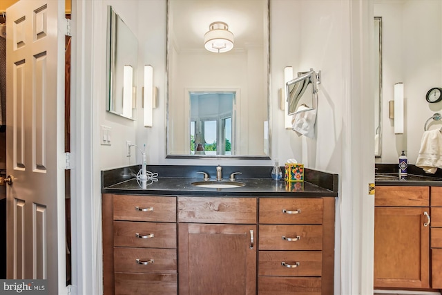 bathroom with vanity