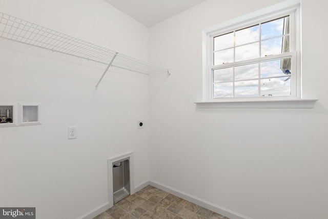 laundry room featuring electric dryer hookup and hookup for a washing machine