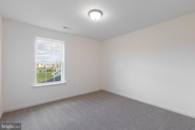 view of carpeted empty room