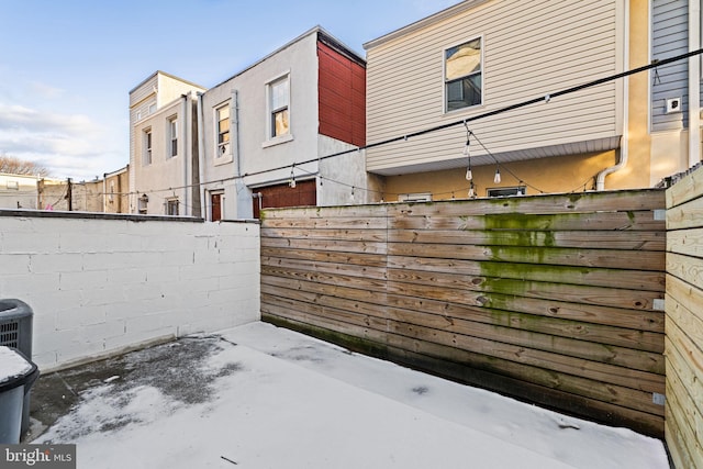 view of patio / terrace with central air condition unit