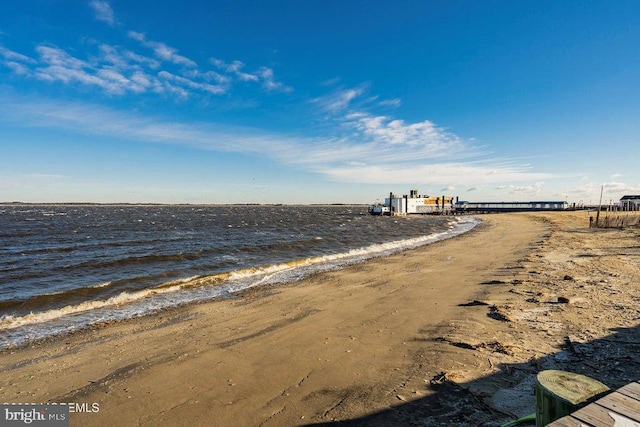 property view of water with a view of the beach