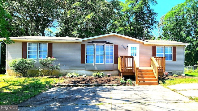 view of manufactured / mobile home