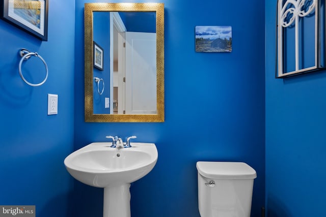 bathroom featuring toilet