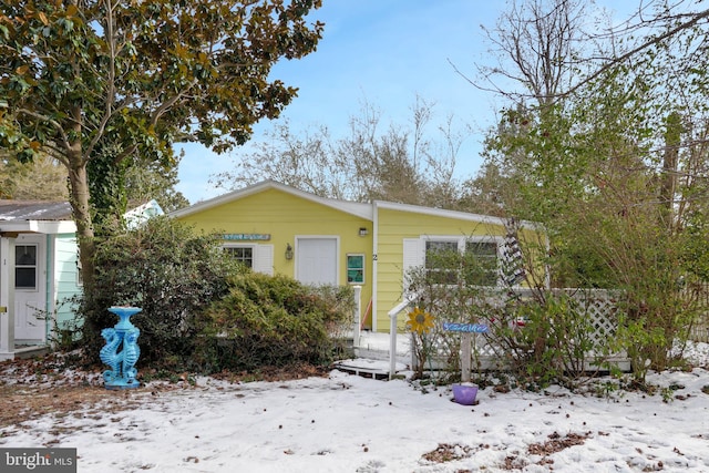 view of front of house