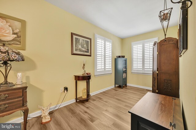 foyer featuring light hardwood / wood-style floors