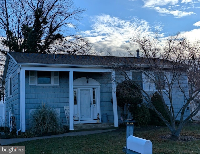 view of front of home