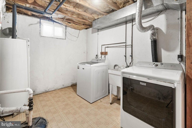 laundry area featuring independent washer and dryer