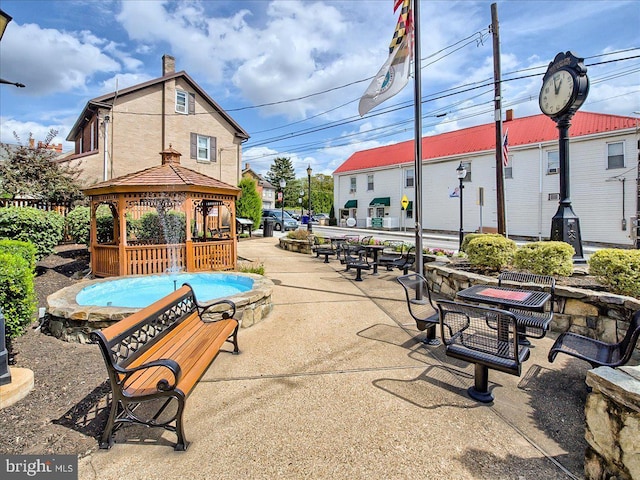 view of property's community featuring a gazebo