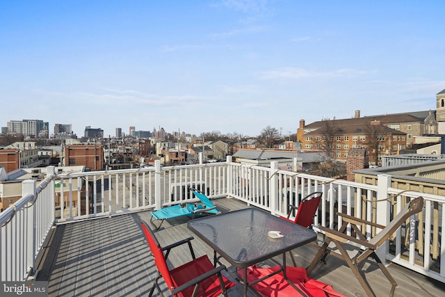 exterior space with outdoor dining area