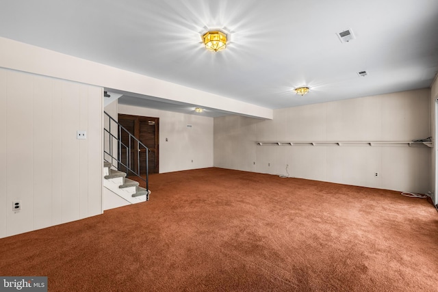 unfurnished room featuring carpet floors