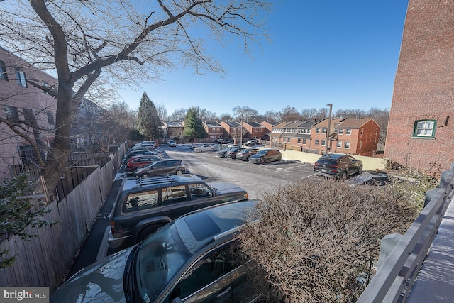 view of parking / parking lot