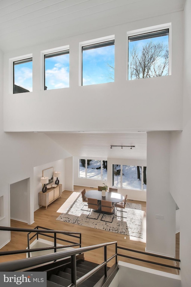 living room featuring hardwood / wood-style floors