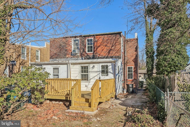 view of rear view of property