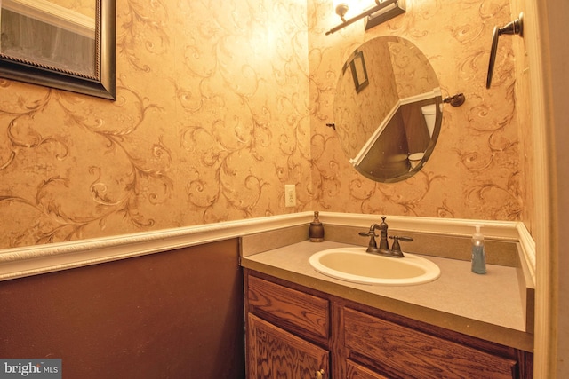 bathroom with vanity