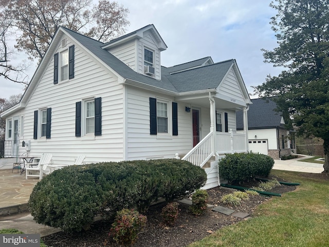 view of front of home featuring cooling unit