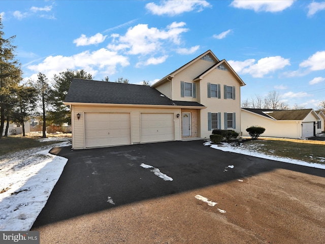 front facade featuring a garage