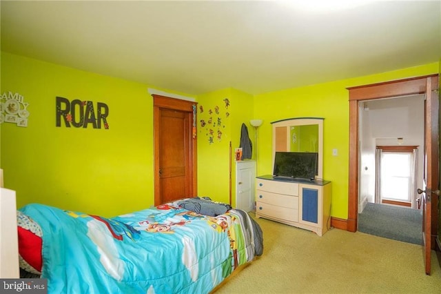 bedroom with carpet flooring