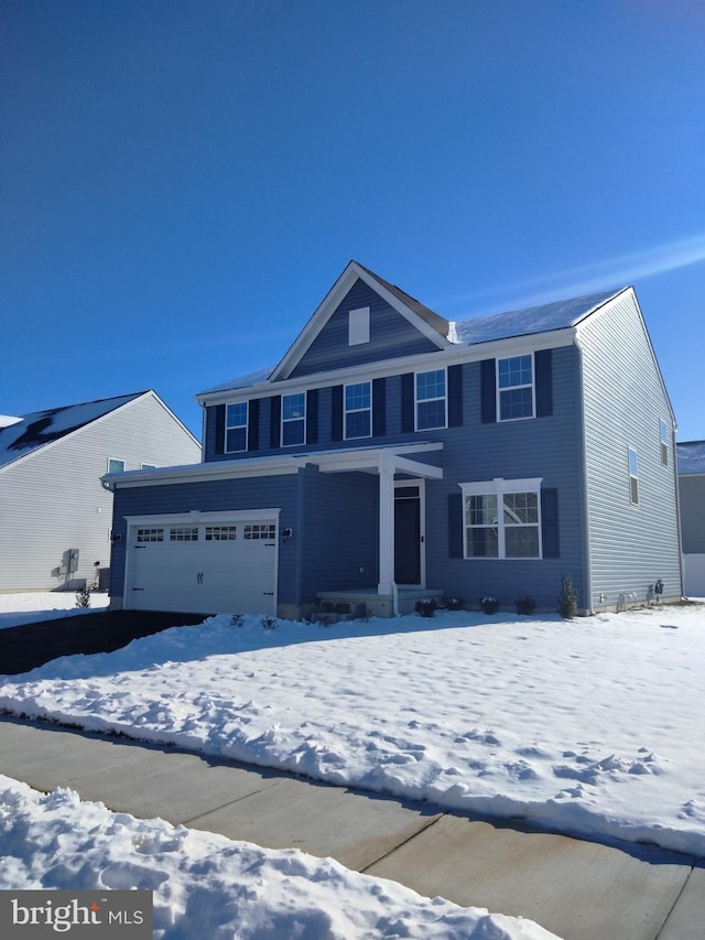 view of front of house featuring a garage