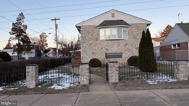 view of front of home