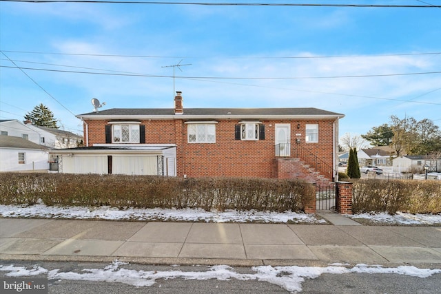 view of front of home