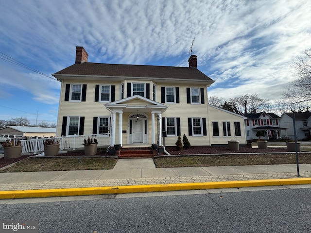 view of colonial-style house