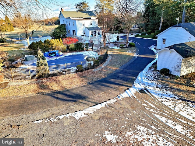 view of street featuring sidewalks