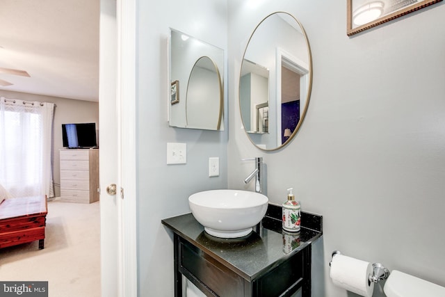 bathroom with vanity