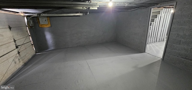 view of basement