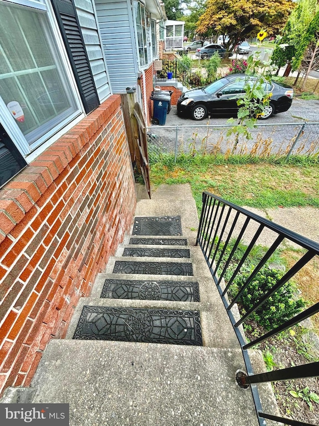 view of staircase