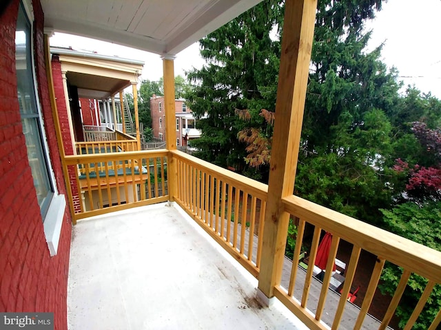 view of balcony