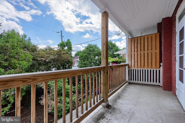 view of balcony