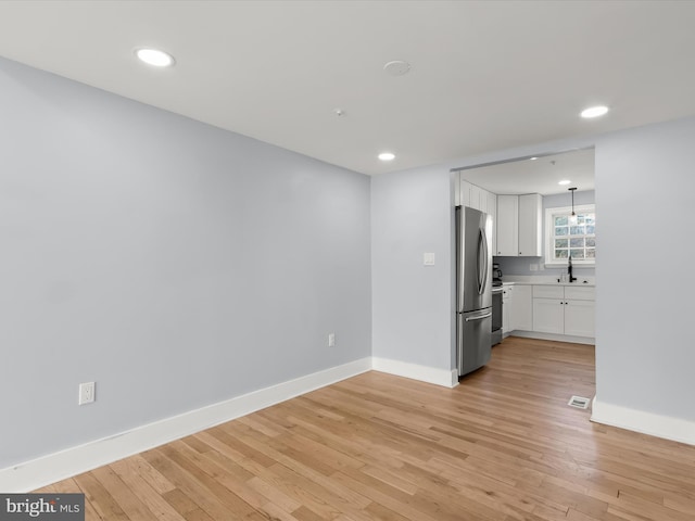 interior space with light wood-type flooring