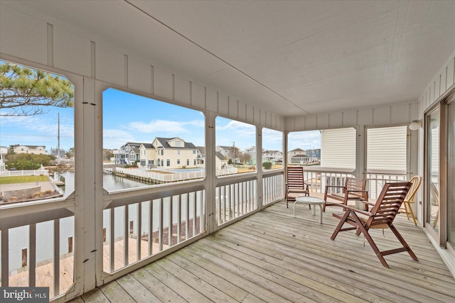 view of sunroom / solarium