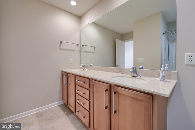 bathroom with vanity