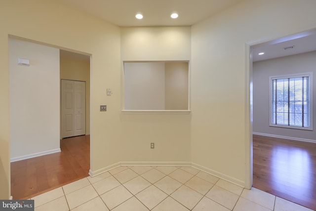 view of tiled spare room