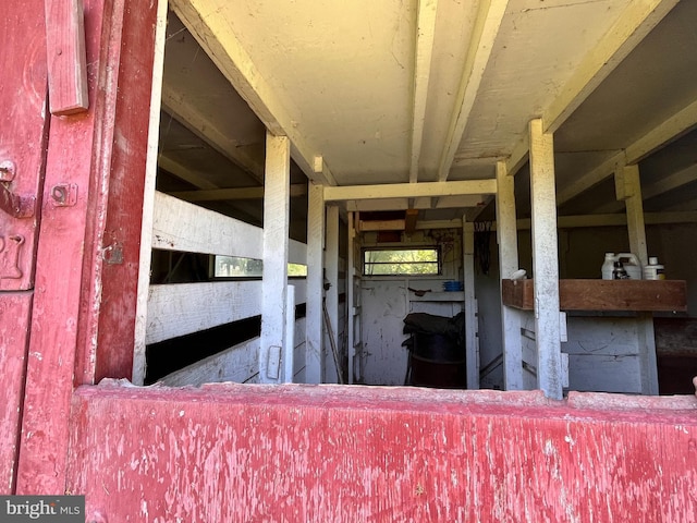 view of stable