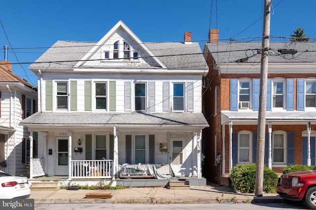 view of front facade with covered porch